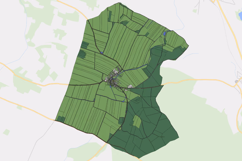 Kartenvorschau des Bodenverbrauchs der KG Oberfladnitz