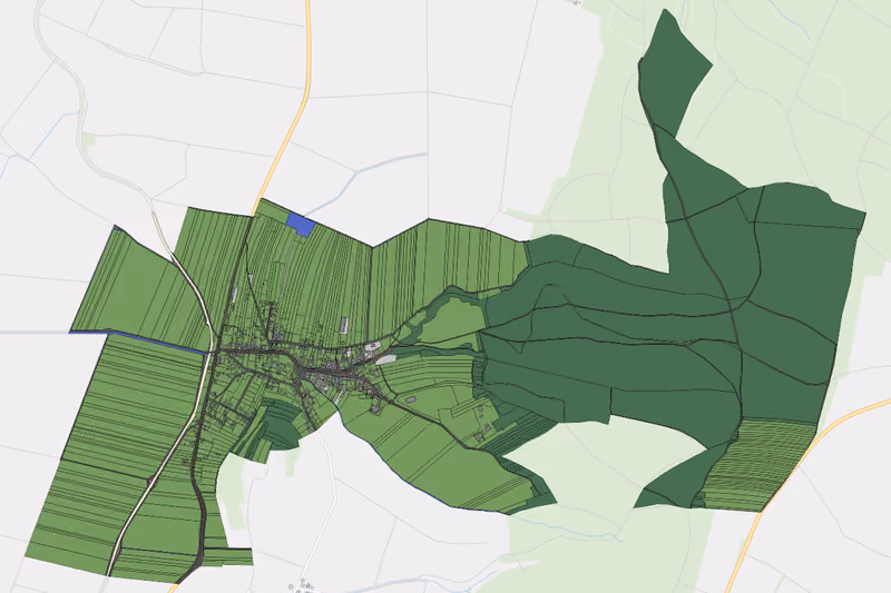 Kartenvorschau des Bodenverbrauchs der KG Mollmannsdorf