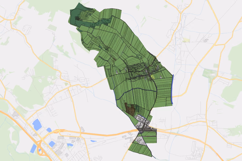 Kartenvorschau des Bodenverbrauchs der KG Tresdorf