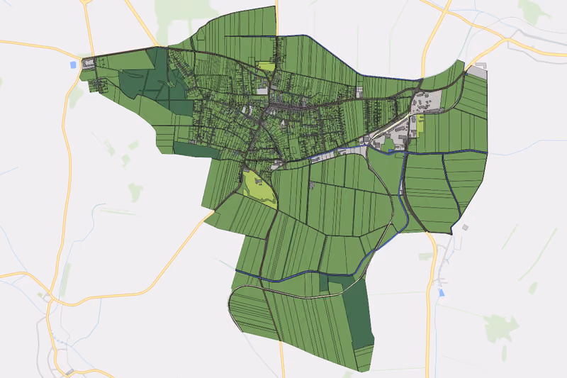 Kartenvorschau des Bodenverbrauchs der KG Ernstbrunn