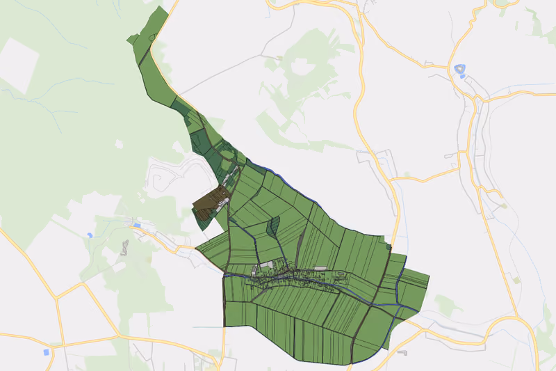 Kartenvorschau des Bodenverbrauchs der KG Steinbach