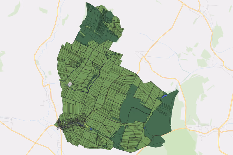 Kartenvorschau des Bodenverbrauchs der KG Niederfellabrunn