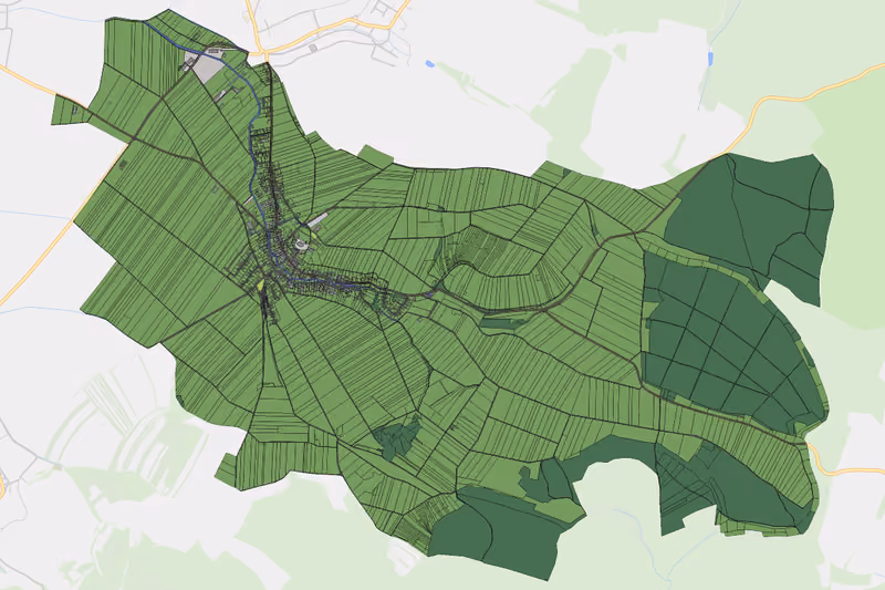 Kartenvorschau des Bodenverbrauchs der KG Niederhollabrunn