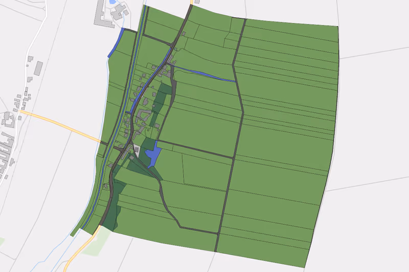 Kartenvorschau des Bodenverbrauchs der KG Inkersdorf