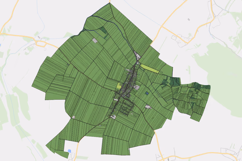 Kartenvorschau des Bodenverbrauchs der KG Leitzersdorf