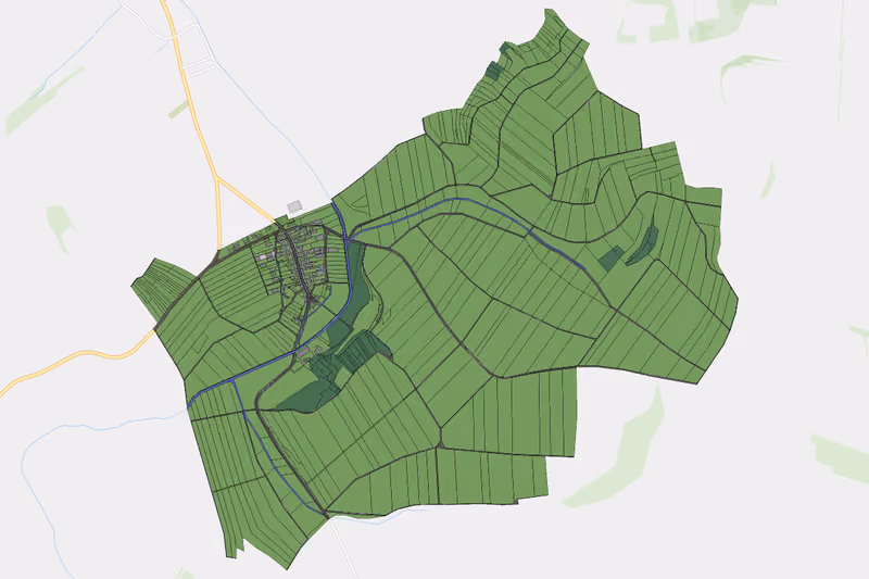 Kartenvorschau des Bodenverbrauchs der KG Ottendorf