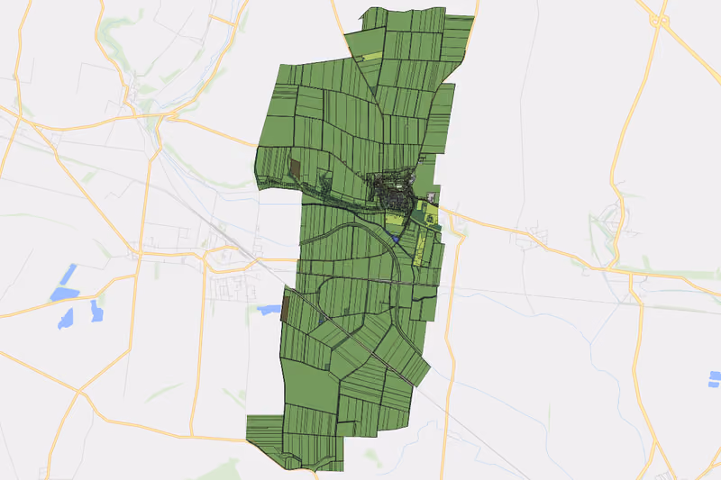 Kartenvorschau des Bodenverbrauchs der KG Stetteldorf am Wagram
