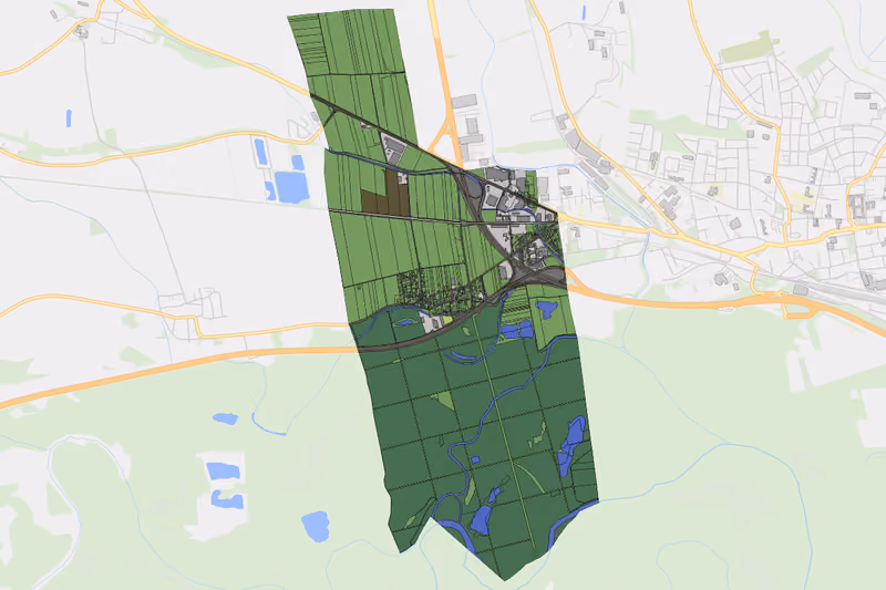 Kartenvorschau des Bodenverbrauchs der KG Unterzögersdorf