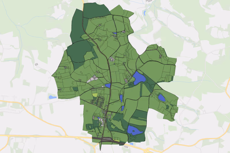 Kartenvorschau des Bodenverbrauchs der KG Jaidhof