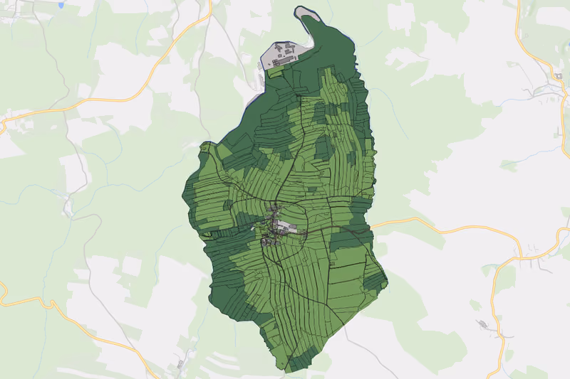 Kartenvorschau des Bodenverbrauchs der KG Jeitendorf