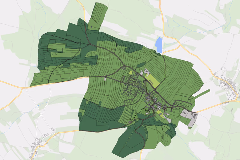 Kartenvorschau des Bodenverbrauchs der KG Lichtenau