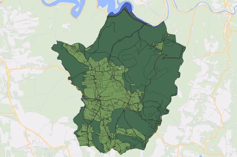 Kartenvorschau des Bodenverbrauchs der KG Mottingeramt