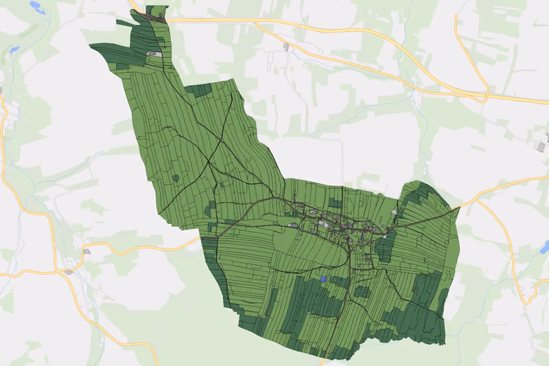 Kartenvorschau des Bodenverbrauchs der KG Pallweis