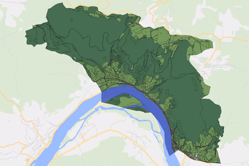Kartenvorschau des Bodenverbrauchs der KG Dürnstein