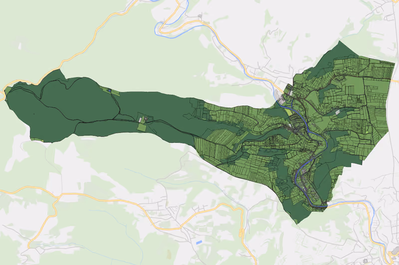 Kartenvorschau des Bodenverbrauchs der KG Rehberg