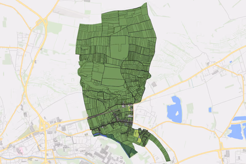 Kartenvorschau des Bodenverbrauchs der KG Oberrohrendorf