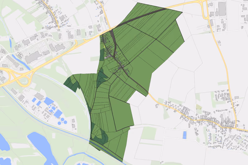 Kartenvorschau des Bodenverbrauchs der KG Altweidling