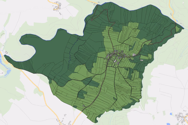 Kartenvorschau des Bodenverbrauchs der KG Eppenberg