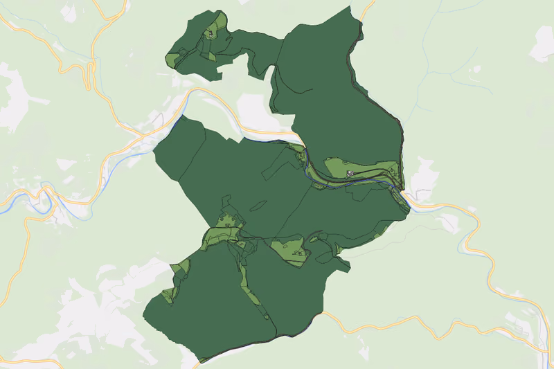 Kartenvorschau des Bodenverbrauchs der KG Meislingeramt