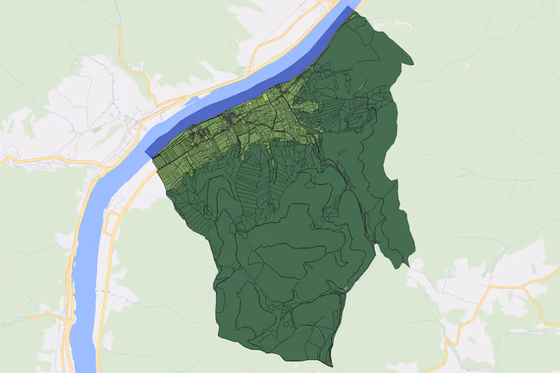 Kartenvorschau des Bodenverbrauchs der KG Mitterarnsdorf