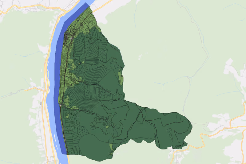 Kartenvorschau des Bodenverbrauchs der KG Oberarnsdorf