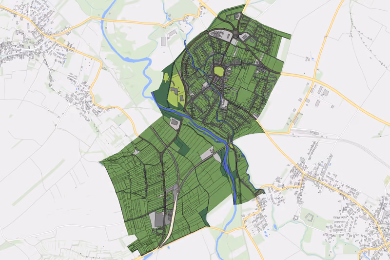 Kartenvorschau des Bodenverbrauchs der KG Hadersdorf am Kamp