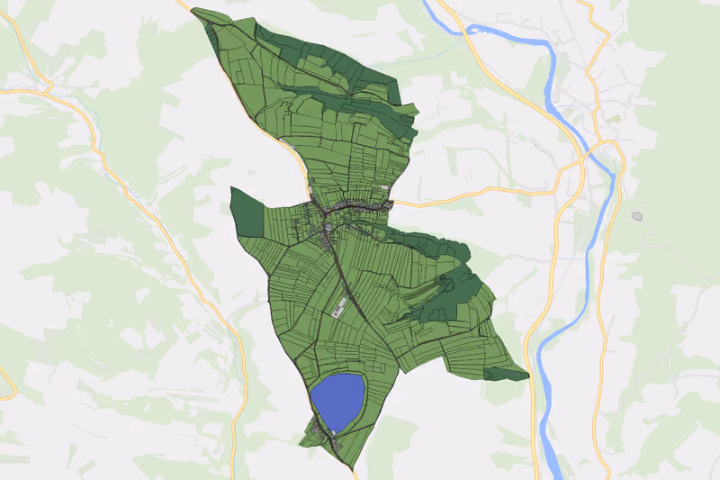 Kartenvorschau des Bodenverbrauchs der KG Mollands
