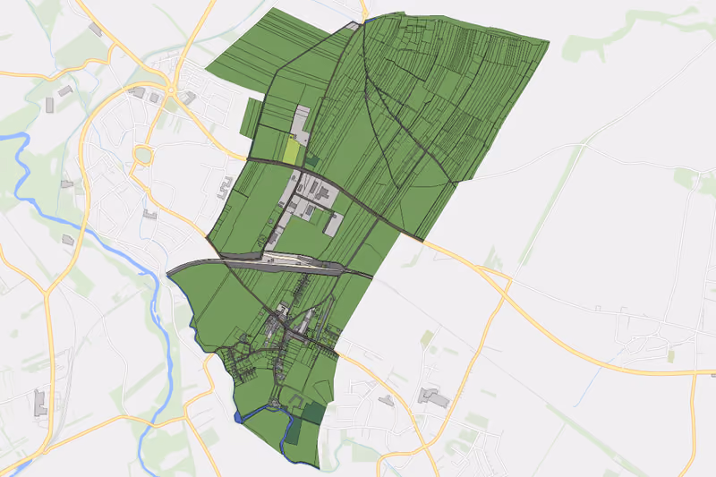 Kartenvorschau des Bodenverbrauchs der KG Walkersdorf