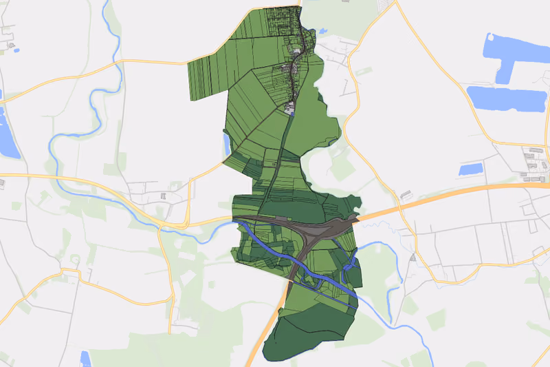 Kartenvorschau des Bodenverbrauchs der KG Haitzendorf