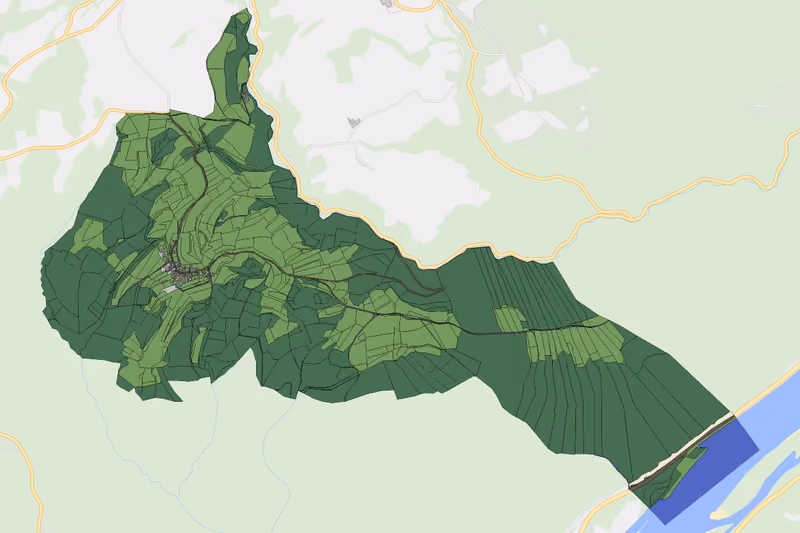 Kartenvorschau des Bodenverbrauchs der KG Zintring