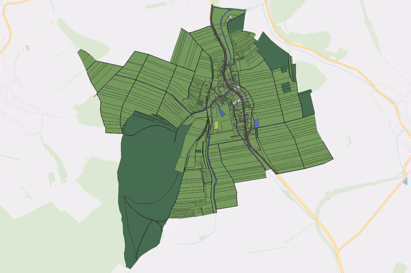 Kartenvorschau des Bodenverbrauchs der KG Ernsdorf