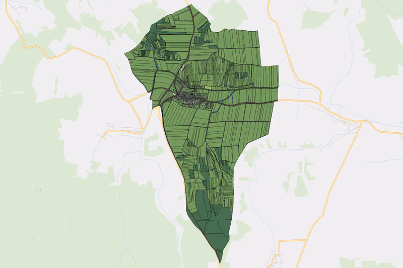 Kartenvorschau des Bodenverbrauchs der KG Eichenbrunn