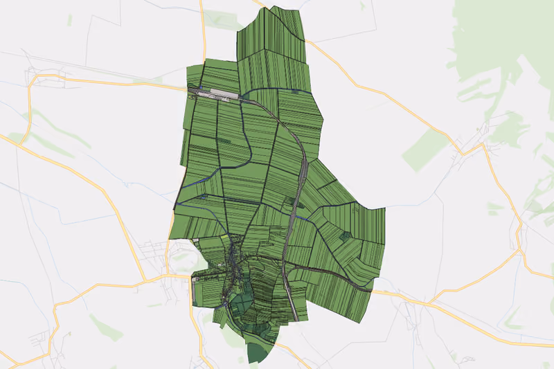 Kartenvorschau des Bodenverbrauchs der KG Enzersdorf bei Staatz