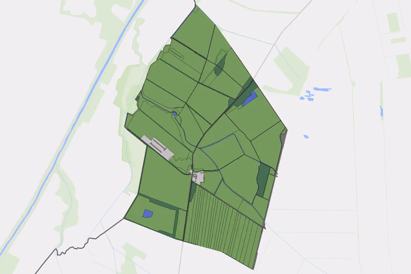 Kartenvorschau des Bodenverbrauchs der KG Mitterhof