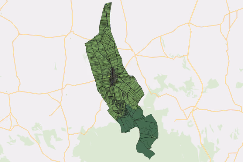 Kartenvorschau des Bodenverbrauchs der KG Patzmannsdorf