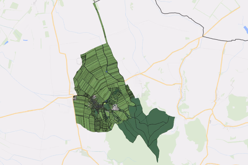 Kartenvorschau des Bodenverbrauchs der KG Neuruppersdorf