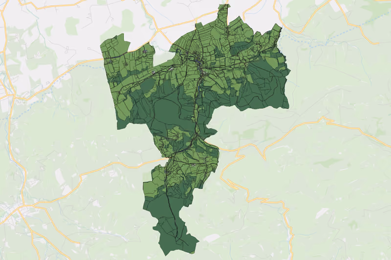 Kartenvorschau des Bodenverbrauchs der KG Kettenreith