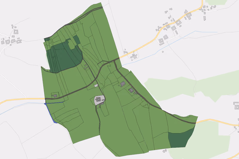 Kartenvorschau des Bodenverbrauchs der KG Oberthurnhofen
