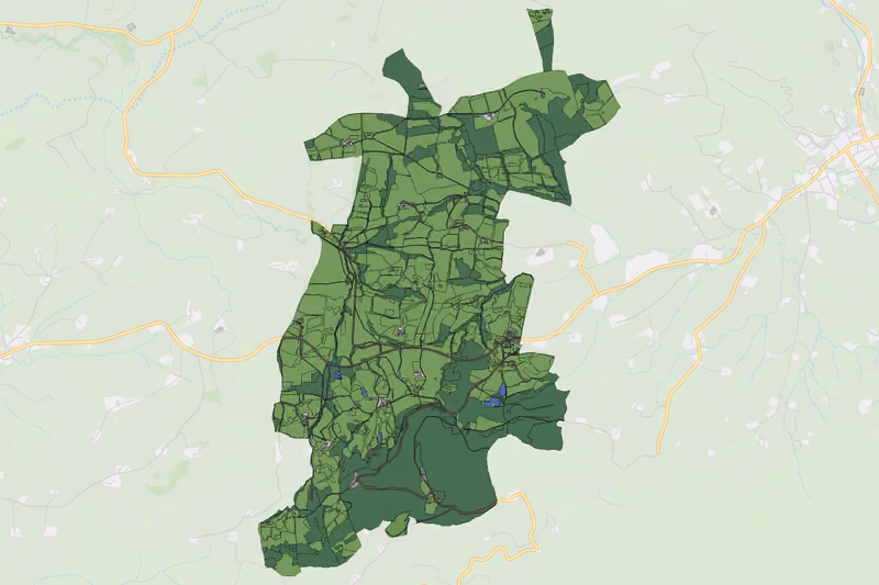 Kartenvorschau des Bodenverbrauchs der KG Plankenstein