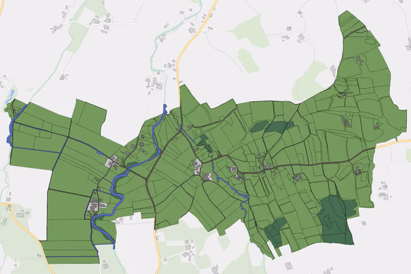Kartenvorschau des Bodenverbrauchs der KG Wolkersdorf