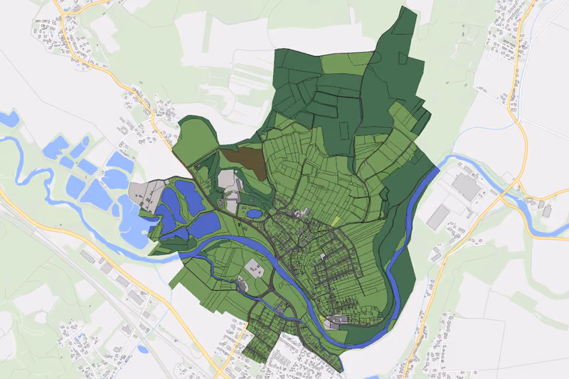 Kartenvorschau des Bodenverbrauchs der KG Albrechtsberg