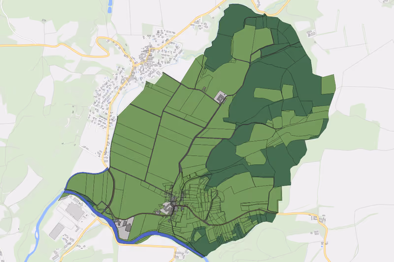 Kartenvorschau des Bodenverbrauchs der KG Neuhofen