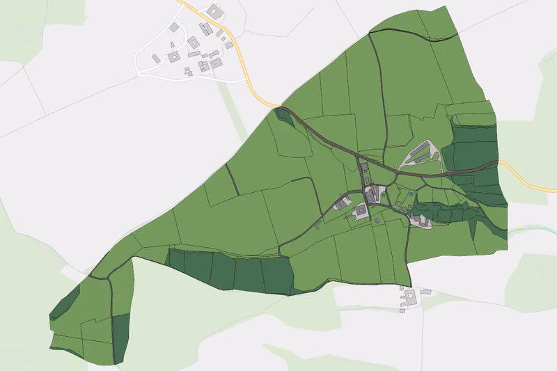 Kartenvorschau des Bodenverbrauchs der KG Rampersdorf
