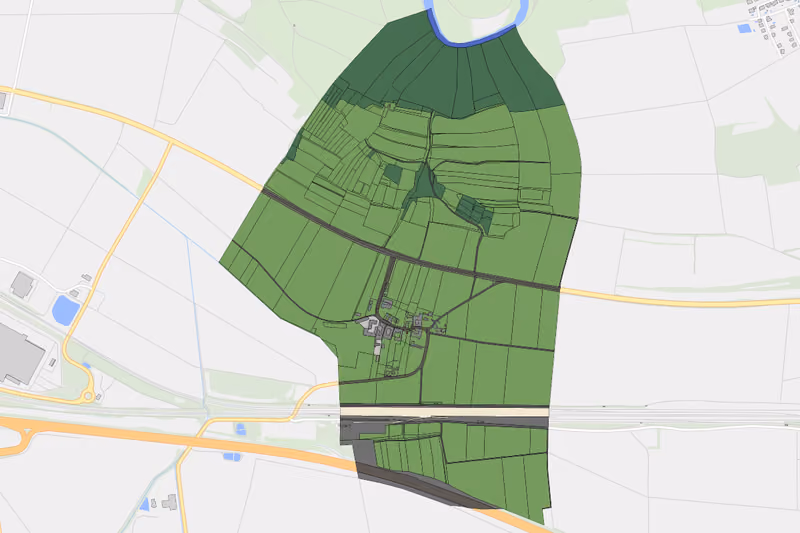 Kartenvorschau des Bodenverbrauchs der KG Rohr