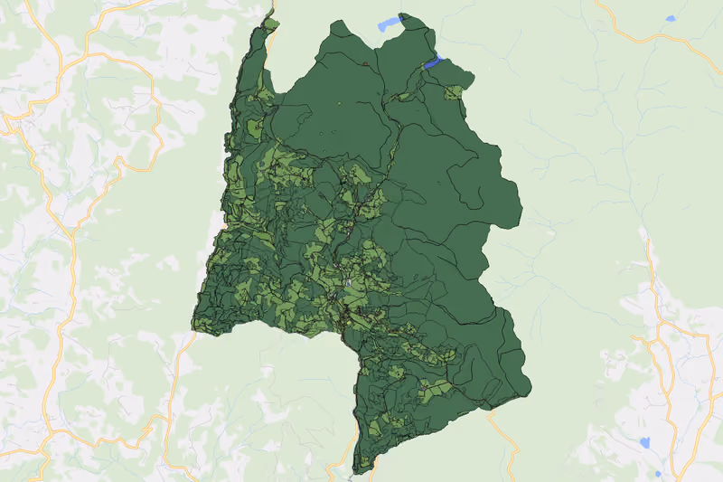 Kartenvorschau des Bodenverbrauchs der KG Dorfstetten