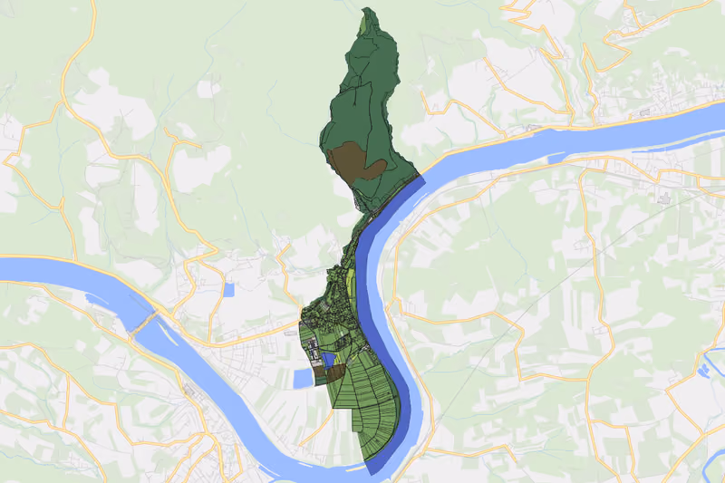 Kartenvorschau des Bodenverbrauchs der KG Gottsdorf
