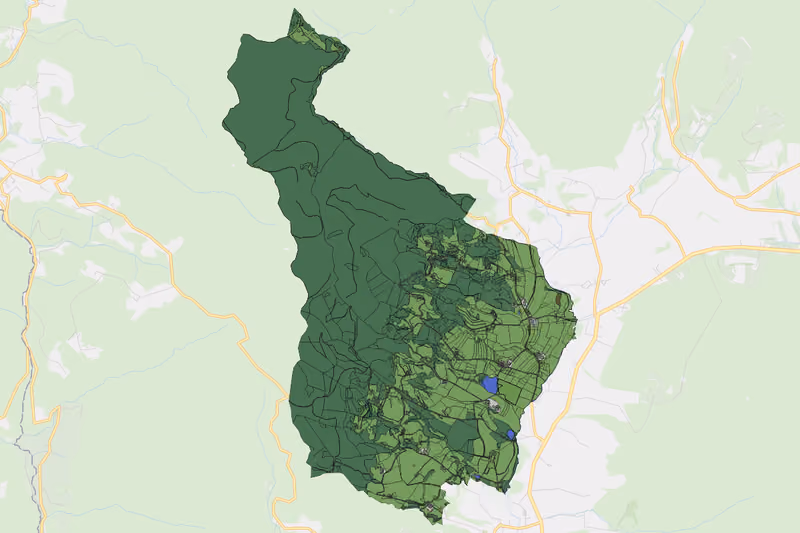 Kartenvorschau des Bodenverbrauchs der KG Kapelleramt