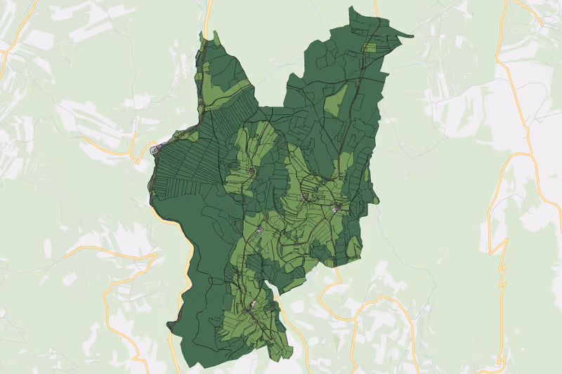 Kartenvorschau des Bodenverbrauchs der KG Aschelberg