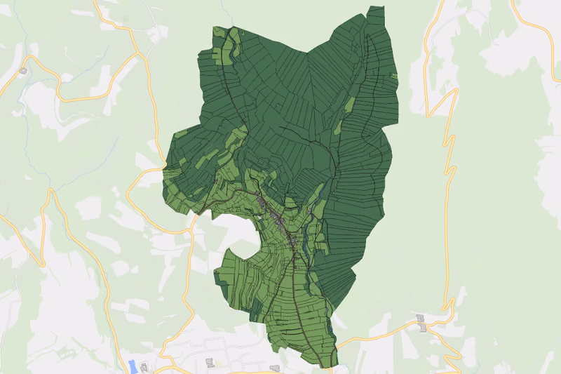 Kartenvorschau des Bodenverbrauchs der KG Loibersdorf