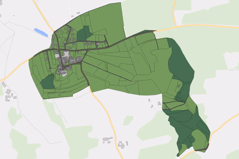Kartenvorschau des Bodenverbrauchs der KG Neukirchen